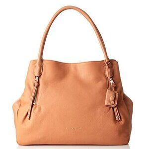 Elegant Tan Leather Tote Bag